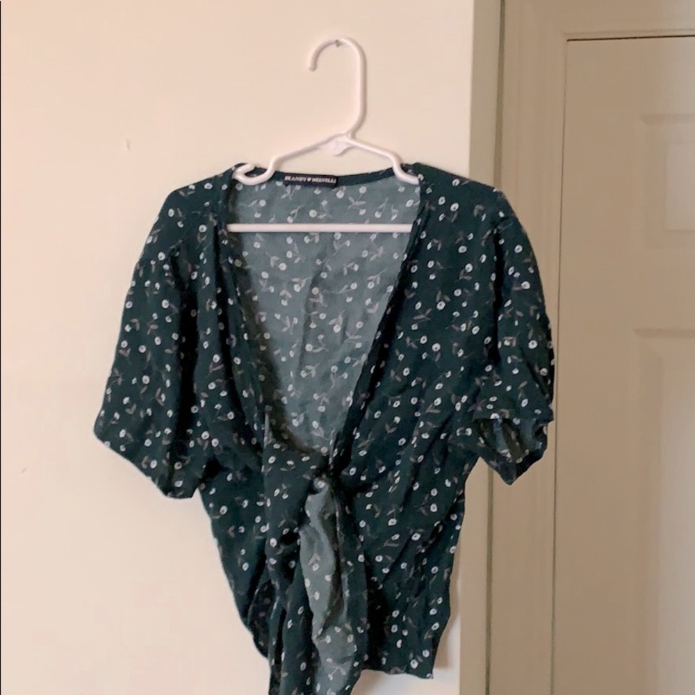 brandy melville rae wrap top